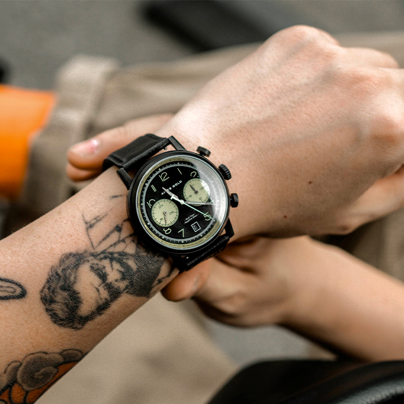 夜光复古多功能小众风手表