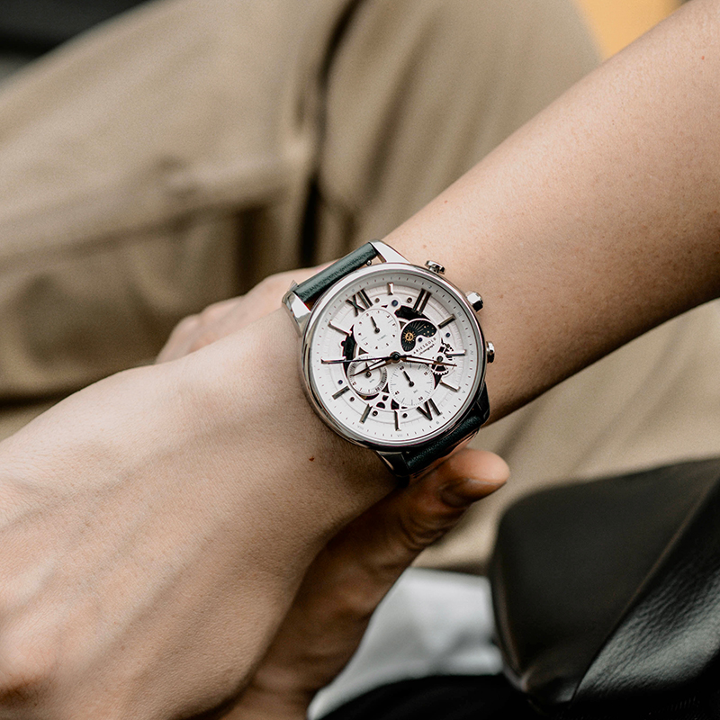 AG月相手表精致商务范小众大表盘