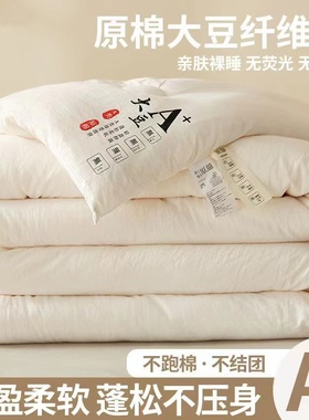 A类大豆纤维被子夏凉被空调被冬被春秋被芯单人四季通用棉被宿舍