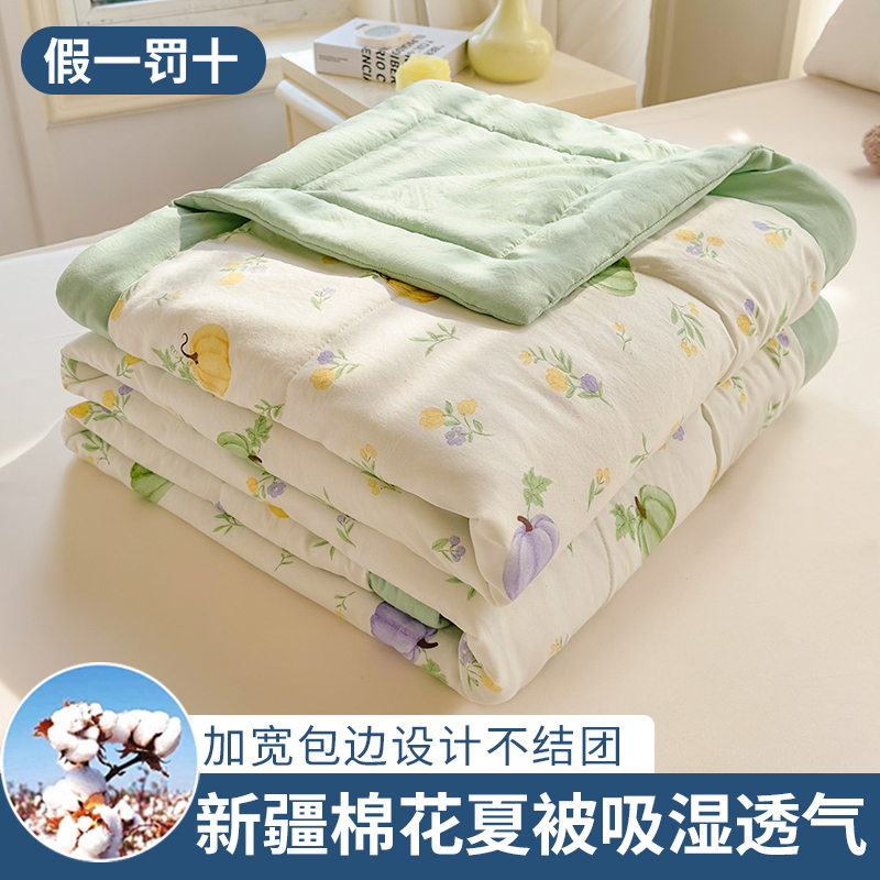 A类母婴级全棉纯棉夏被可水洗可机洗夏凉被子夏季薄被子空调被芯