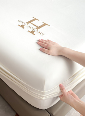 A类款原棉刺绣防水隔尿床笠床单床罩床套席梦思床垫保护罩防尘罩