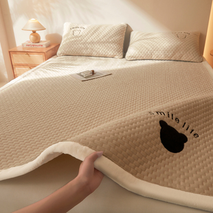 冬季加厚牛奶绒床褥垫软垫子学生宿舍单人床褥子垫被褥垫子可机洗