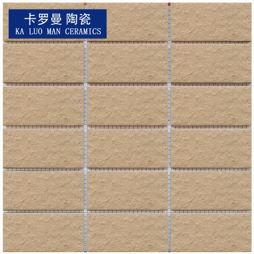 45×95mm赤黄色黑点麻面外墙瓷砖