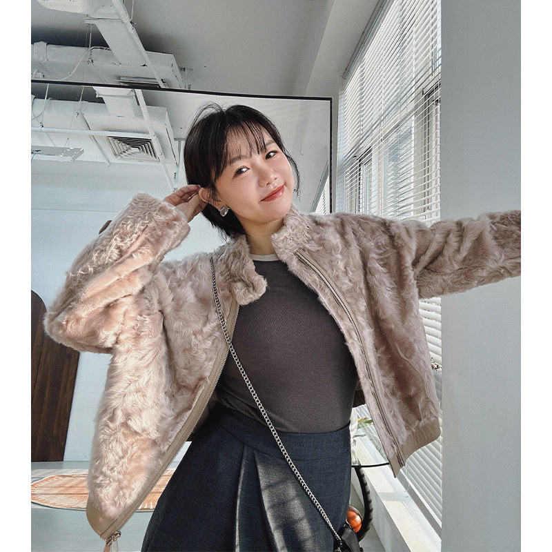 糖皮出品 千里有佳人 托斯卡纳皮毛一体 冬季保暖卷毛羊毛外套,女装/女士精品,皮草,淘宝优惠券,粉丝福利购,淘宝优惠卷