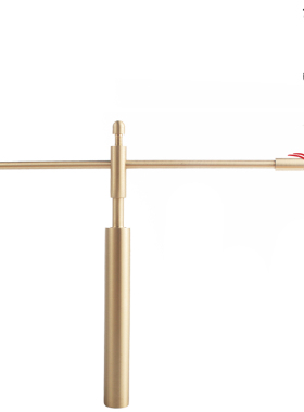 堪舆寻龙尺哑光纯铜地灵尺