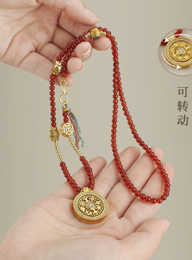 时来运转项链玛瑙圆珠女玛瑙