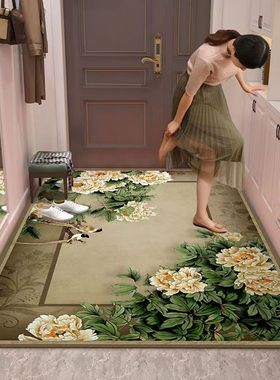 高端入户门地垫门口防滑垫玄关脚垫轻奢简约进门垫茶几地毯可定制