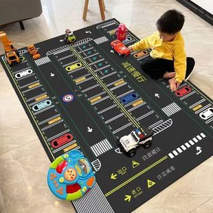 地垫停车场儿童爬行游戏交通儿童房阅读区幼儿园客厅早教卧室地毯