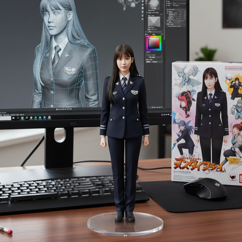 3d真人手办打印人偶照片定制