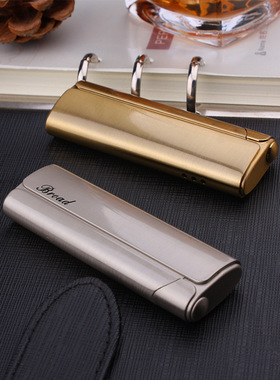 博达BD274长条猎鹰金属电镀创意充气防风红焰打火机点烟工厂