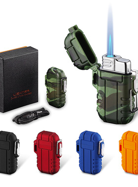 F11带挂绳IP56防水直冲打火机 跨境户外密封防风复古时尚打火机男