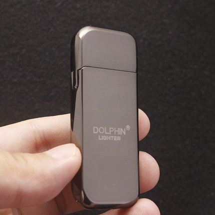 HY076电镀花版光版超薄砂轮充气明火打火机珍珠磨砂机广告定制