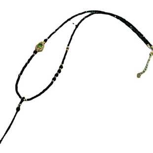 黄金吊坠挂绳项链绳挂绳翡翠玉坠水晶单珠手工编织锁骨链尖晶石粉