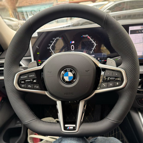 适用25款宝马325i330LI手缝方向盘套专用5系530LI7系740li把套