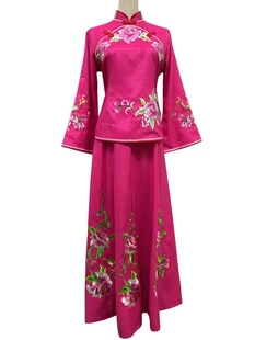 黄梅戏夫妻观灯戏曲服装花旦戏服古装表演演出服饰定做