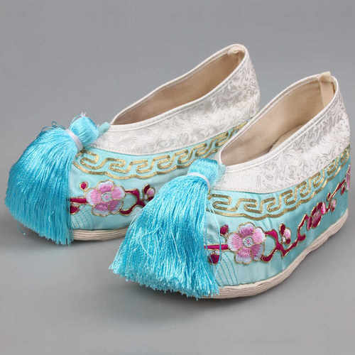 千层底内增高绣花鞋千雨和依花旦