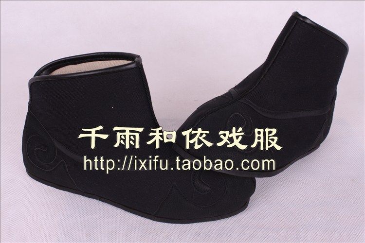 跑龙套快靴武生薄底快靴平底戏曲鞋武生鞋书童鞋英雄打鞋13