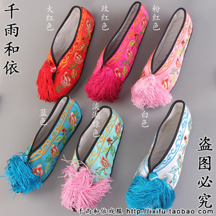 绣花鞋越剧戏曲绣花鞋小姐平底绣花鞋大家闺秀鞋戏鞋603