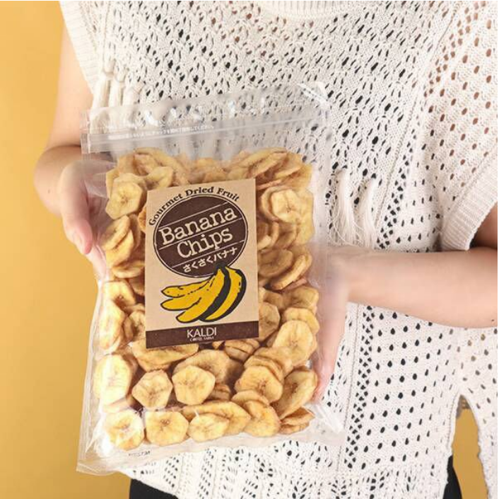 日本进口KALDI咖啡农场 香蕉片水果干香甜味小吃零食甜品搭配220g