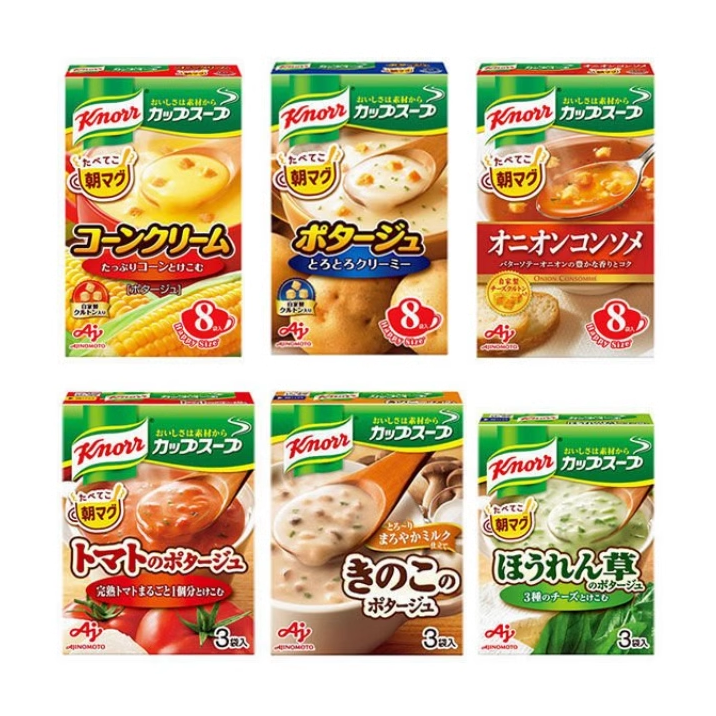 日本进口 味之素速食汤 开水冲饮方便携带洋葱芝士玉米浓汤多选择