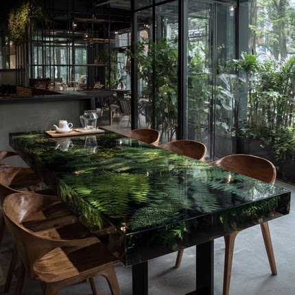 环氧树脂河流桌茶几创意个性小户型客厅家用简约现代轻奢桌072245