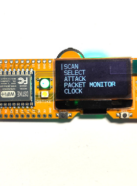 Deauther Mini V4 ESP8266开发板带RTC编程WiFi攻防智能硬件DIY