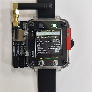 WiFi攻防学习工具Deauther Watch 32 黑客手表 网络安全开发编程