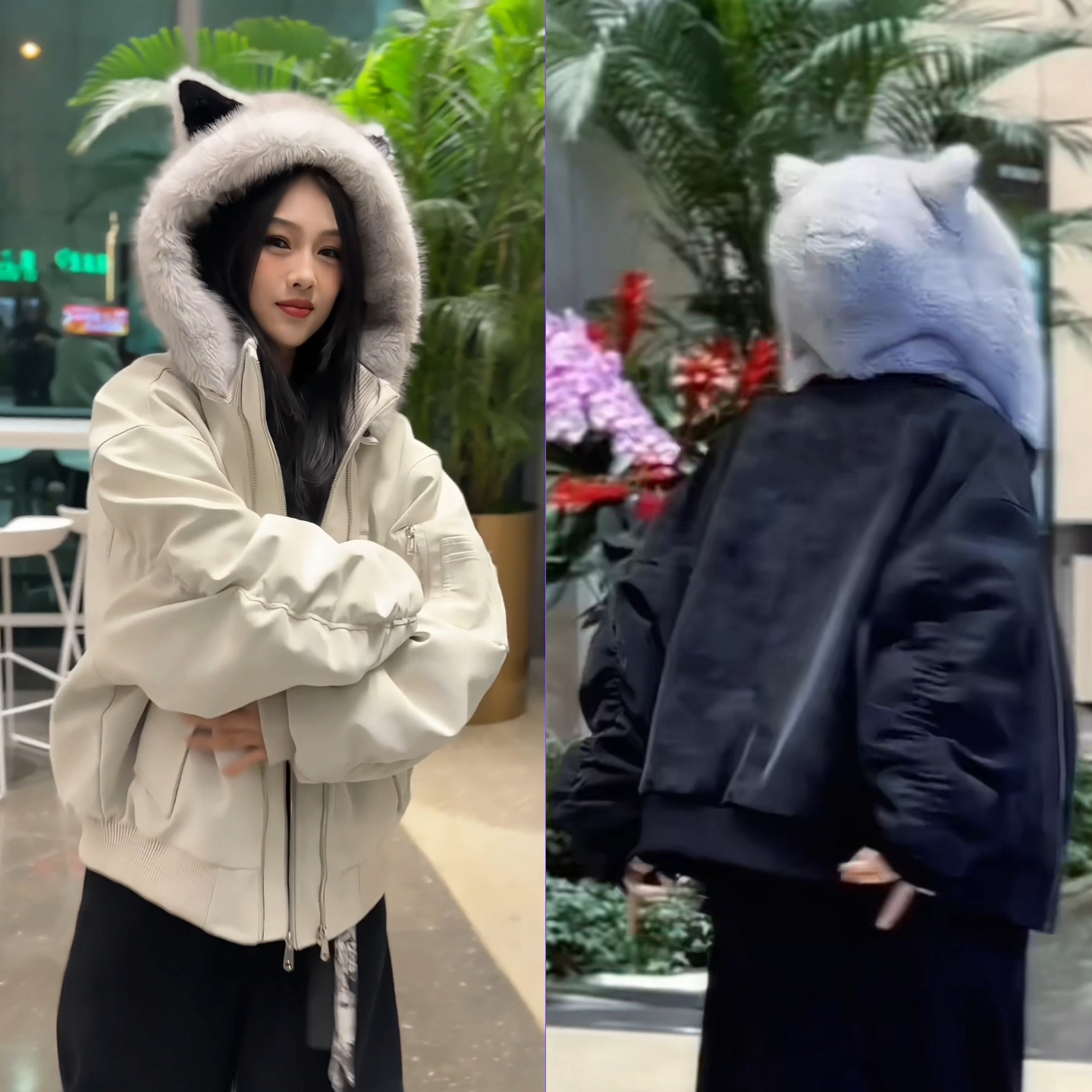 冬季加厚高级感拉链设计感外套男女同款美式保暖座山雕风连帽夹克