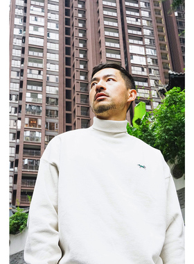 Pro Selection ・Beams HEART 小狐狸刺绣字母高领落肩宽松卫衣