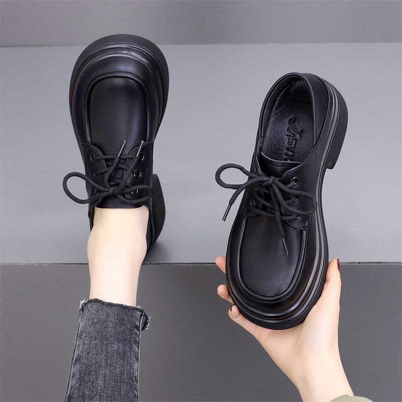 平底小皮鞋女英伦风2026年春秋新款两穿脚踩系带单鞋乐福鞋大码41,女鞋,浅口单鞋,淘宝优惠券,粉丝福利购,淘宝优惠卷