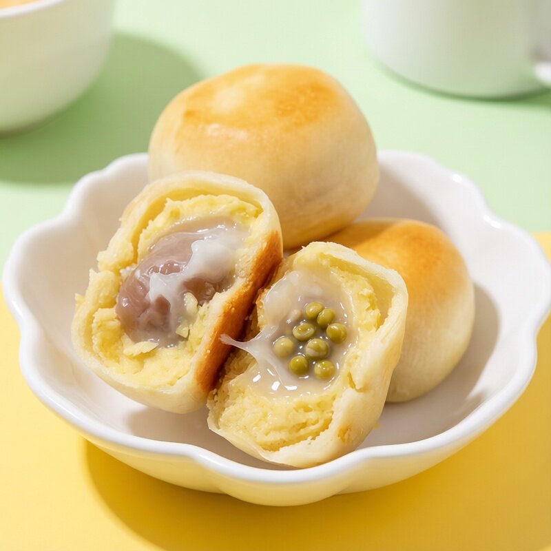 福建芋相莲芋泥莲子饼老式传统糕点冰皮绿豆休闲食品早餐点心零食