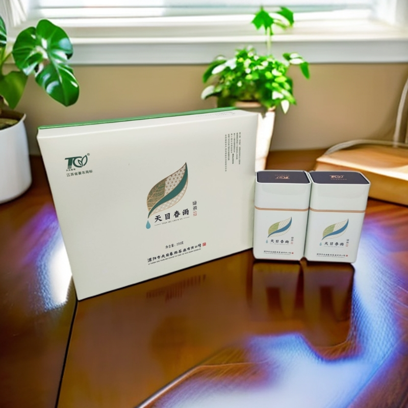 2025新茶明前天目湖翠柏传统绿茶茶叶礼盒装