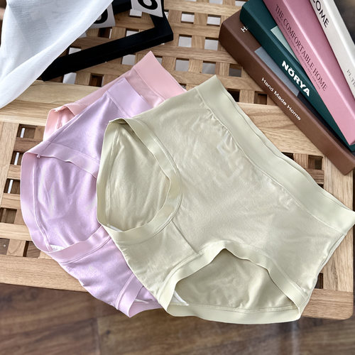 莫代尔中高腰抗菌女内裤有大码