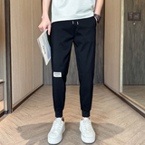 2026春季休闲长裤男束脚修身小脚百搭拼接运动裤1001B153P48，女装休闲裤，星座1001