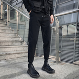 2025加绒休闲长裤男修身束脚松紧刺绣运动裤1001K760P45加绒P58，女装休闲裤，星座1001