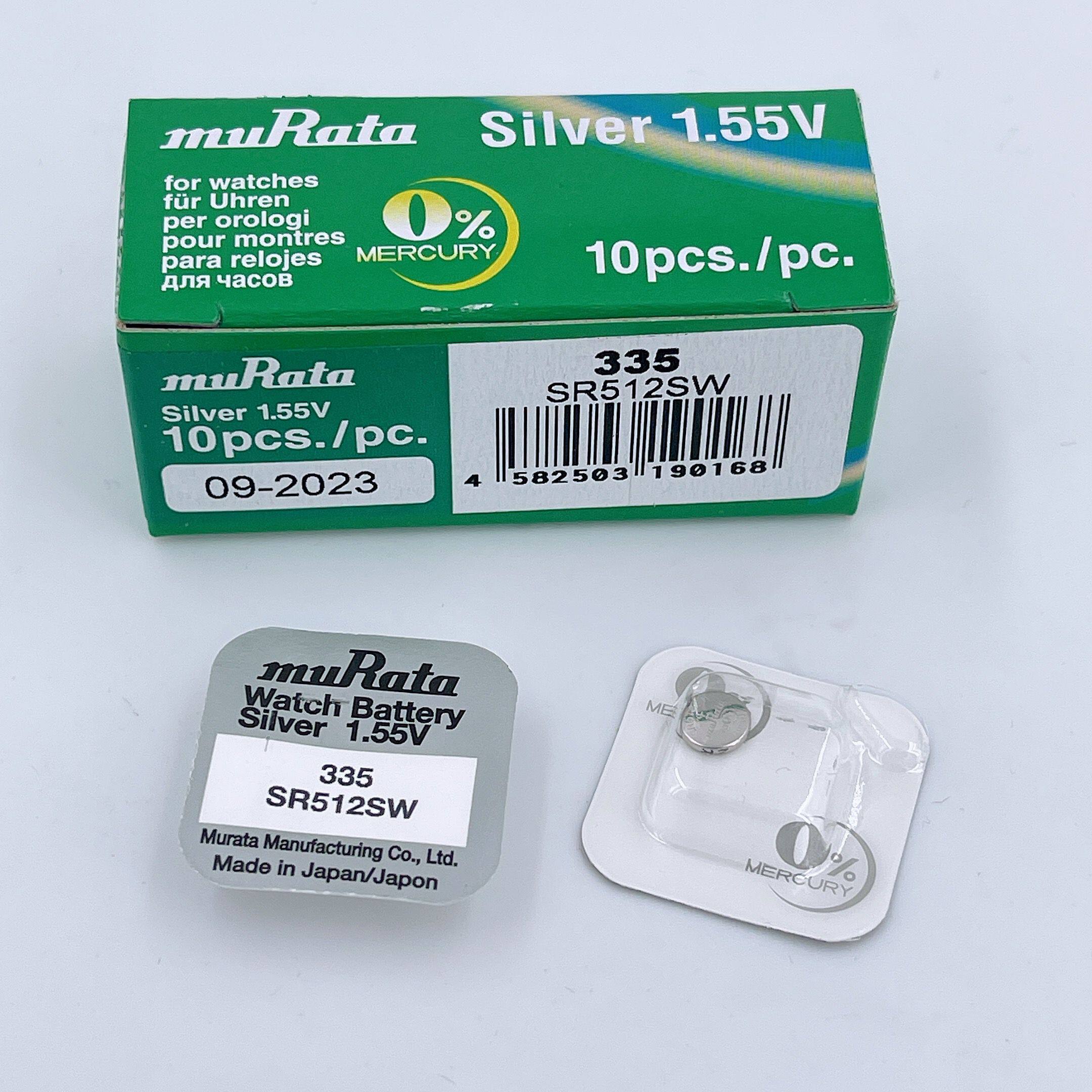 单装村田muratasr512sw/335石英手表氧化银进口纽扣电池