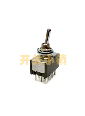 NKK日本日开6MM进口钮子开关 M-2042P摇头开关 12脚2档 针脚 直插