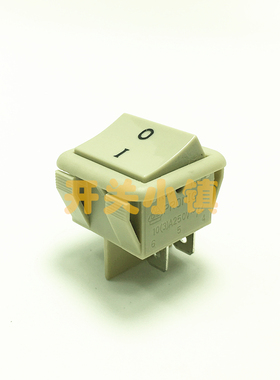 PRONIC船型开关 4脚2档无灯 翘班 R30  R30-22C-45S 30X30 灰色