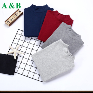 全棉棉毛衫 AB内衣 中高领中老年秋衣衬衣 纯棉单件上衣 T667 男士