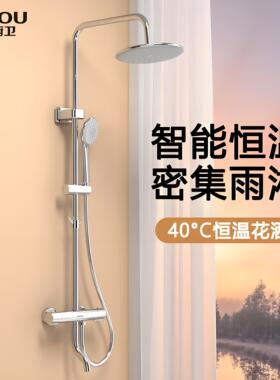 中宇卫浴全新正品恒温花洒套装可用太阳能淋浴柱三出水JY50043