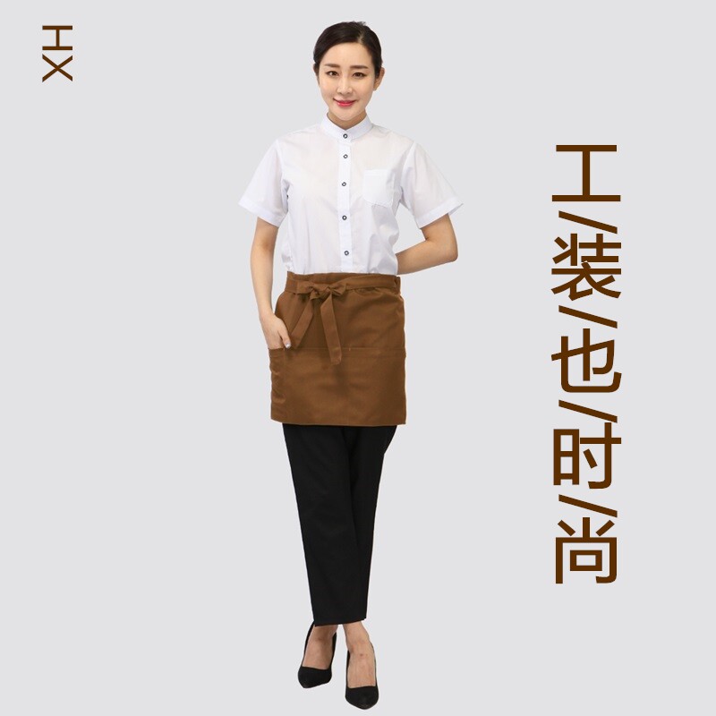 短款酒店餐厅烧烤服务员围裙
