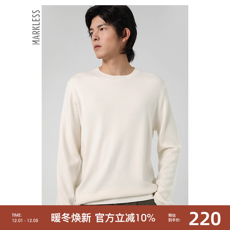 Markless可机洗保暖羊毛衫男