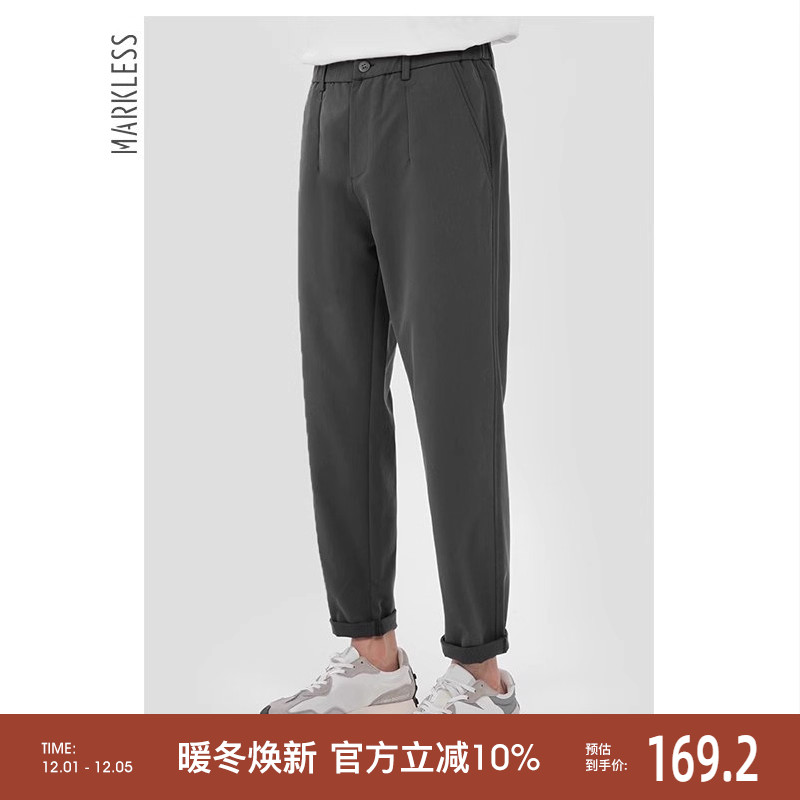 通勤休闲裤男士西裤加厚长裤