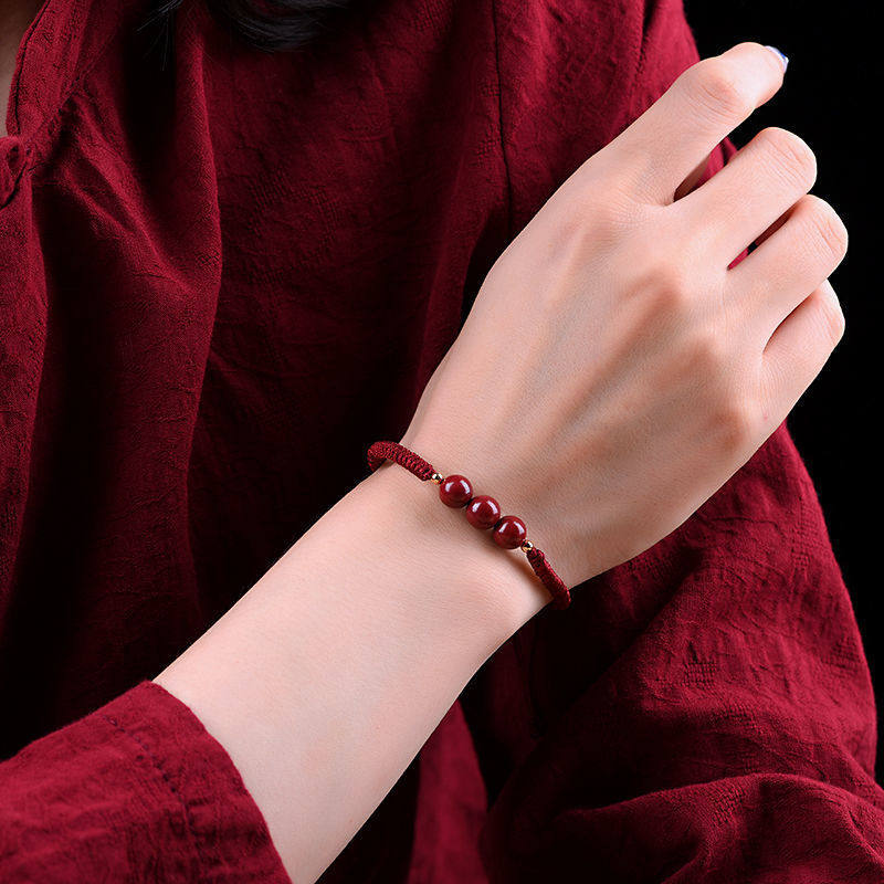 天然原矿朱砂转运珠脚绳本命年护身平安情侣一对手工编织手绳手链,珠宝/钻石/翡翠,手饰,淘宝优惠券,粉丝福利购,淘宝优惠卷