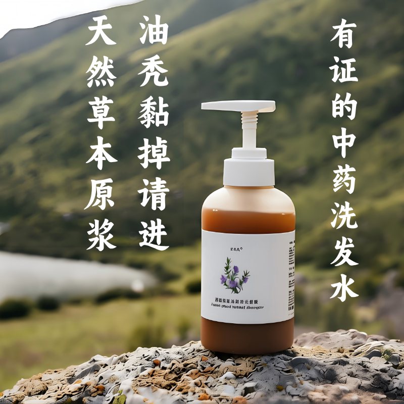 迷迭香中药原浆洗发水300ml  修复头皮 控油蓬松 养护发根