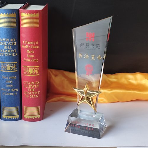 水晶奖杯刻字定制年会创意颁奖刻字礼品团队比赛公司员工留念奖品