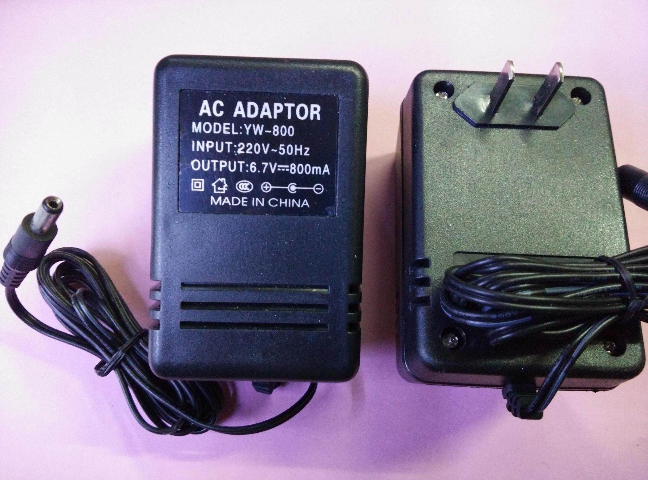 老式纯铜线变压器 直流稳压电源适配器充电器  dc6.7v 800ma