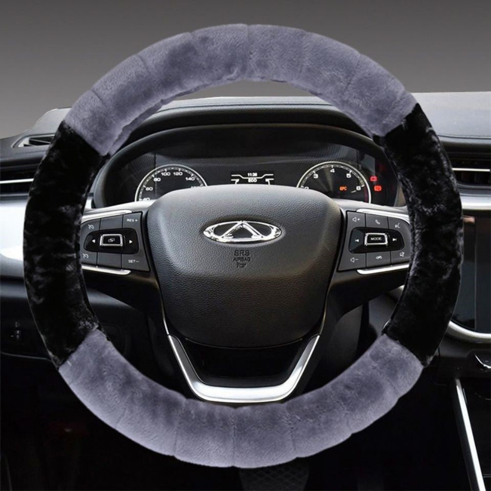 奇瑞专用毛绒方向盘套19/20款瑞虎5X 3X 7 8Plus艾瑞泽GX冬季把套