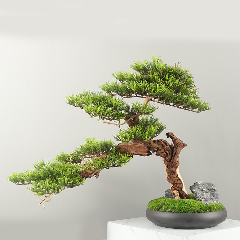 摆设装饰品客厅沙发边柜仿真盆景
