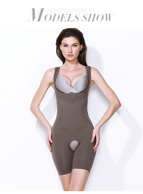 秀界塑身衣连体衣正品形体收腹束腰提臀开档63101三角64101